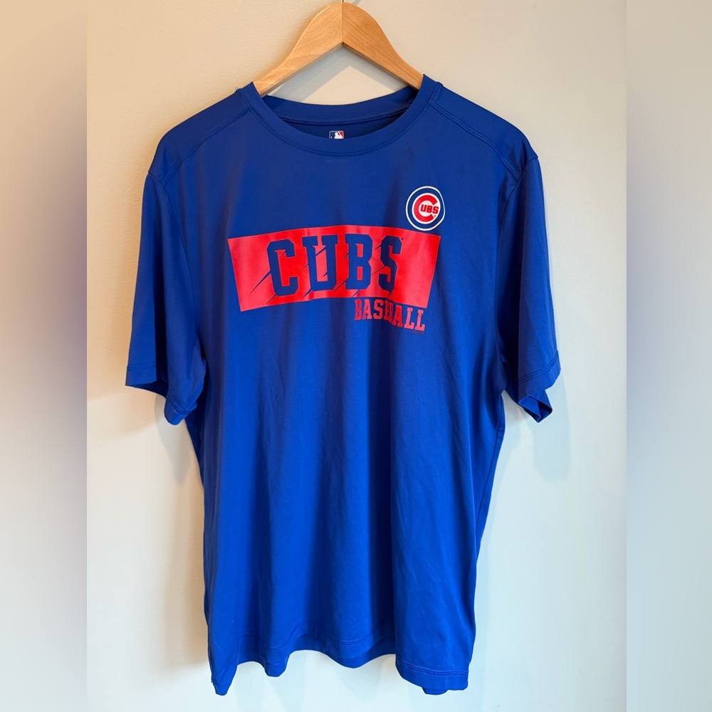 Genuine Merchandise Blue Chicago Cubs Short Sleeve Tee Dri-Fit Feel